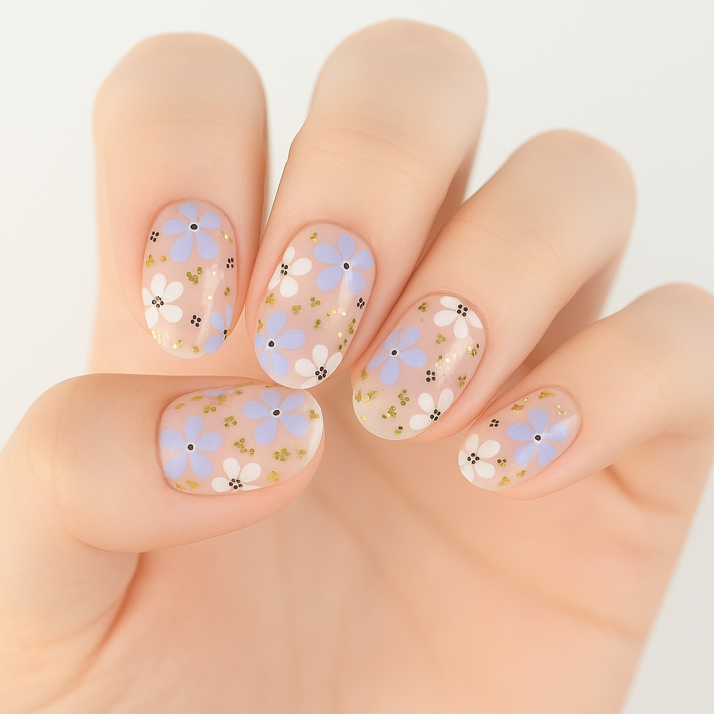 Petals Semi Cured Gel Nail Sticker Kit – Sunday Nails