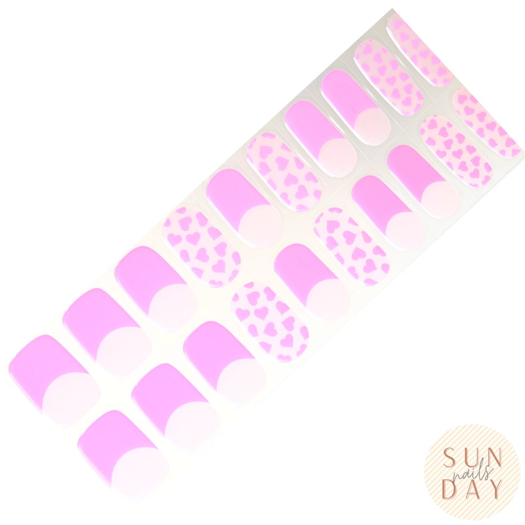 Sunday Nails AU Adora Semi Cured Gel Nail Sticker Kit
