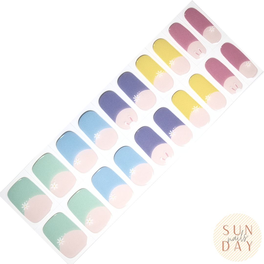 Easter Bunny Semi Cured Gel Nail Sticker Kit | Sunday Nails AU Media 1 of 3