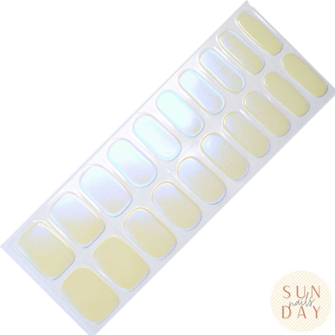 Mother of Pearl Semi Cured Gel Nail Sticker Kit | Sunday Nails AU