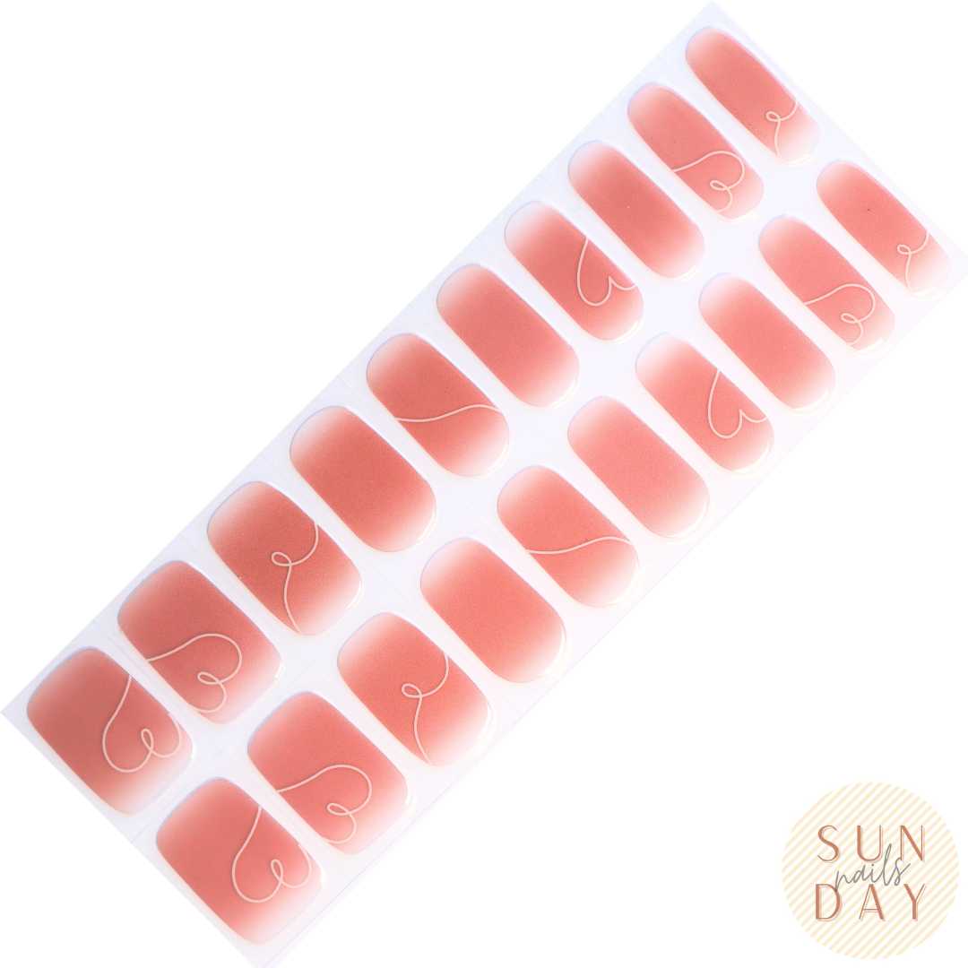 Heartline Semi Cured Gel Nail Sticker Kit