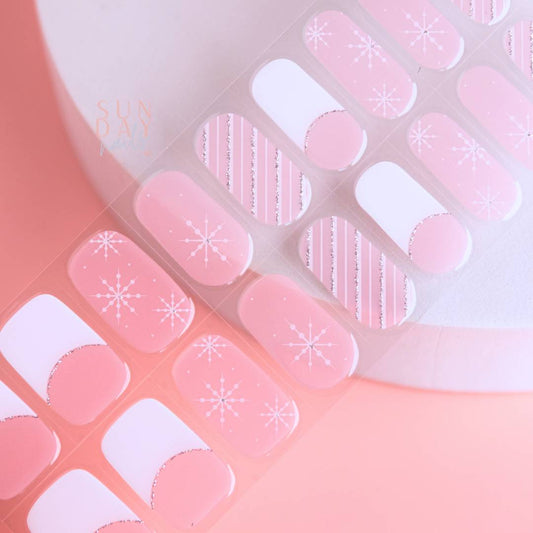 Silent Night Semi Cured Gel Nail Sticker Kit  (Christmas Limited Edition) | Sunday Nails AU
