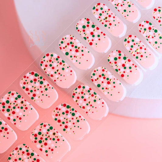 Deck the Halls Semi Cured Gel Nail Sticker Kit  (Christmas Limited Edition) | Sunday Nails AU 