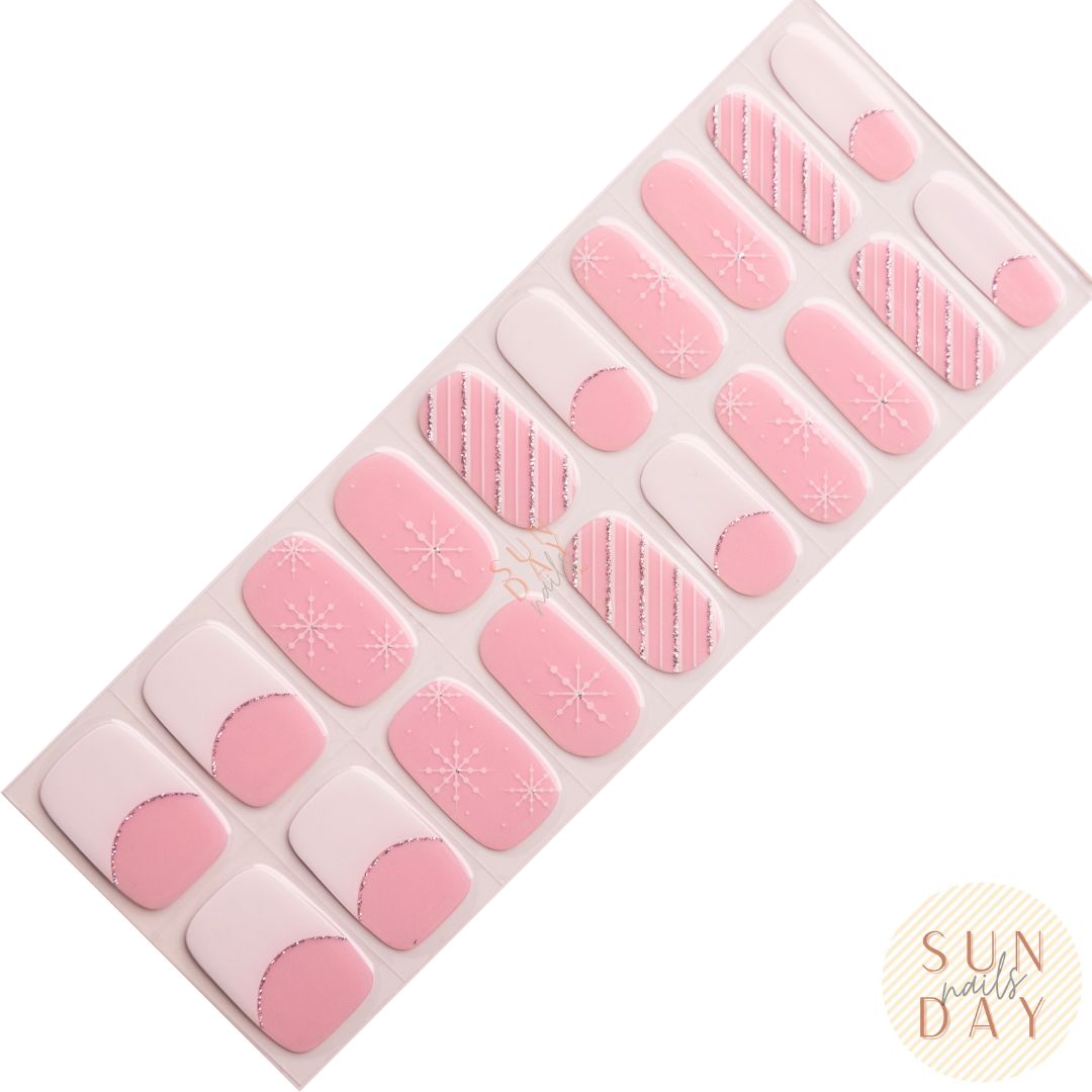 Silent Night Semi Cured Gel Nail Sticker Kit  (Christmas Limited Edition) | Sunday Nails AU