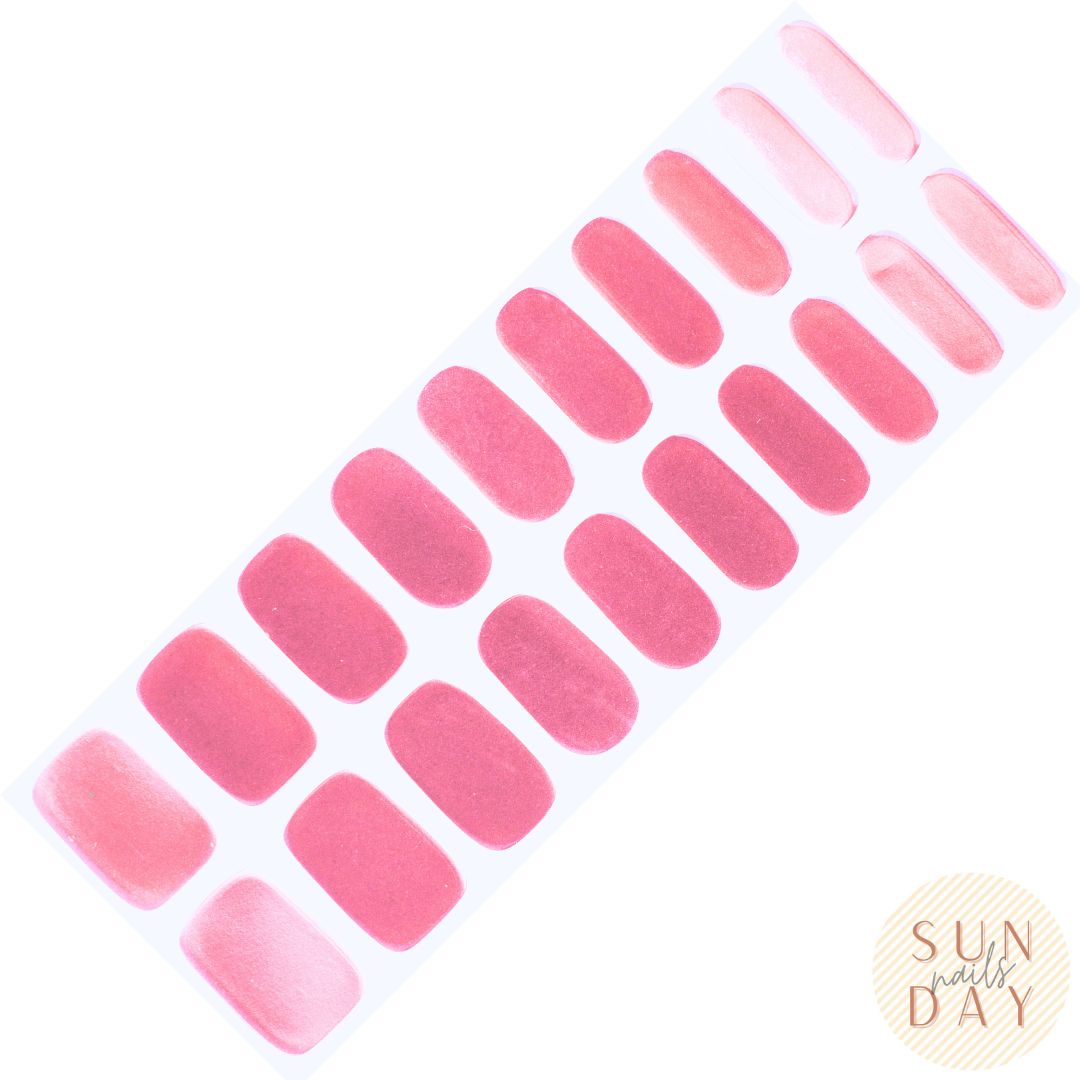 Sparkling Rose Semi Cured Gel Nail Sticker Kit (Valentines) | Sunday Nails AU
