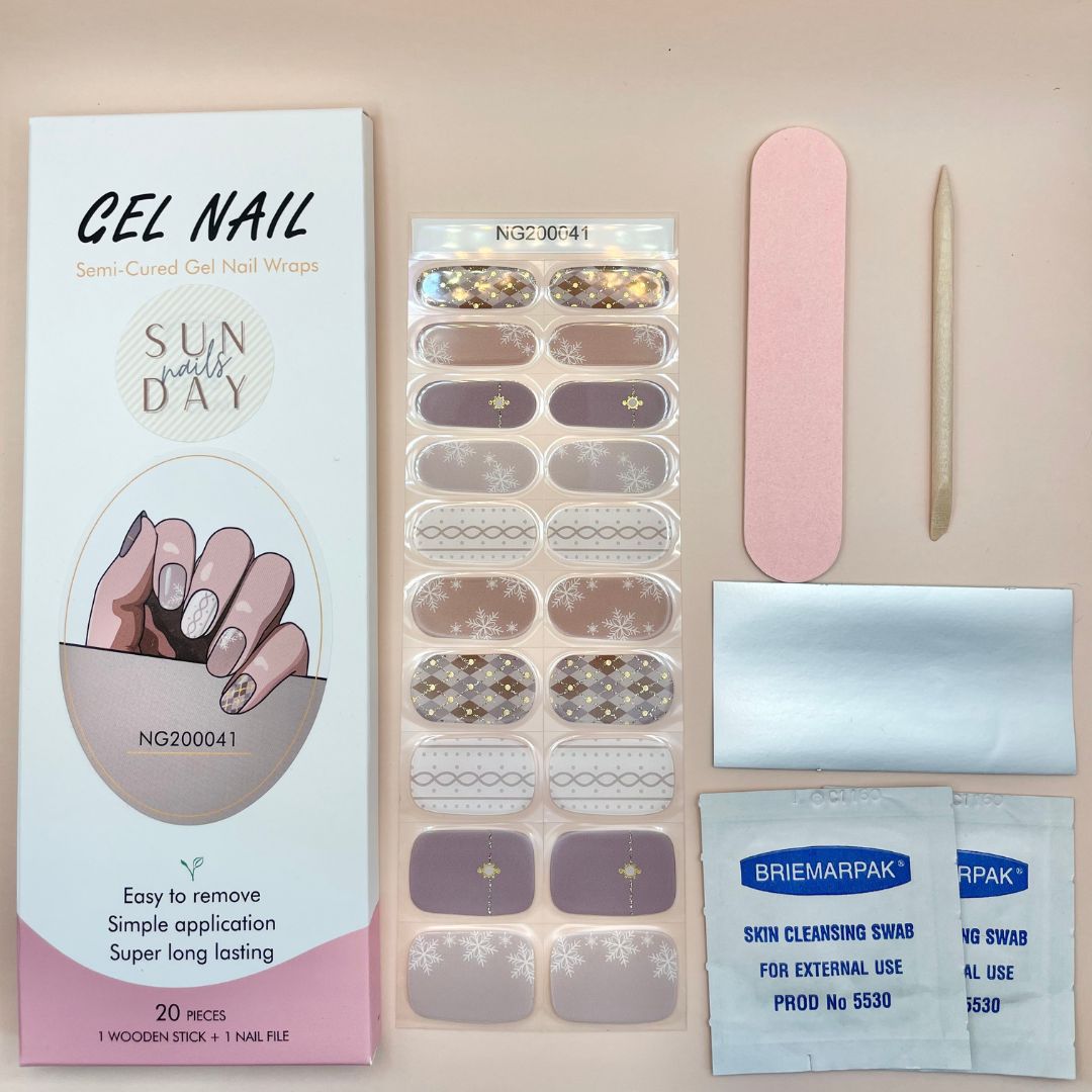 Frost Semi Cured Gel Nail Sticker Kit - Sunday Nails AU - Semi Cured Gel Nails