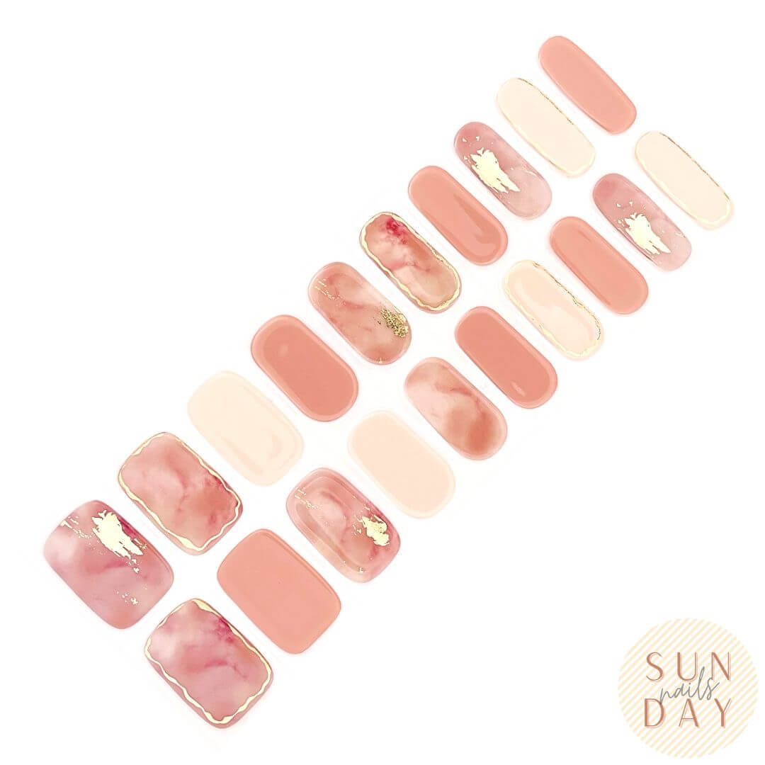 Aurora Semi Cured Gel Nail Sticker Kit - Sunday Nails AU - Semi Cured Gel Nails
