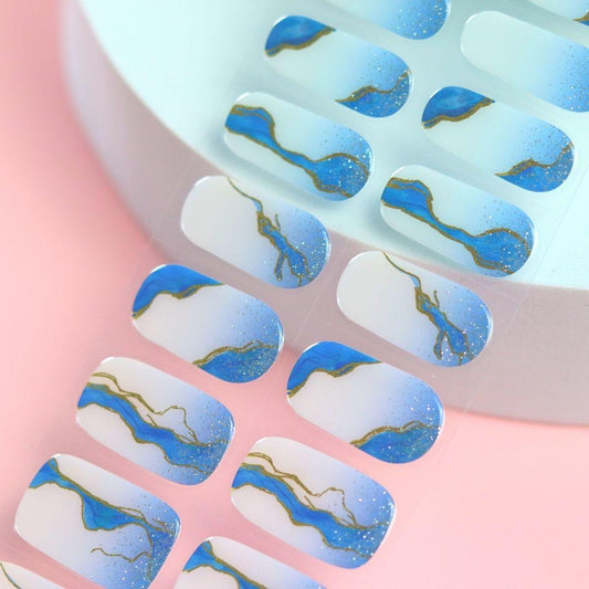Waves Semi Cured Gel Nail Sticker Kit - Sunday Nails AU - Semi Cured Gel Nails