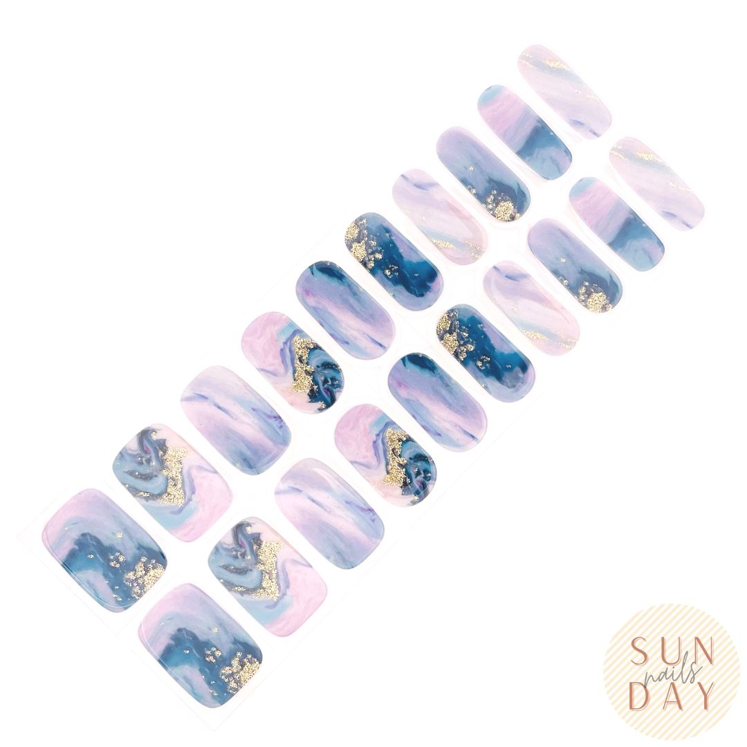 Cosmic Love Semi Cured Gel Nail Sticker Kit - Sunday Nails AU - Semi Cured Gel Nails