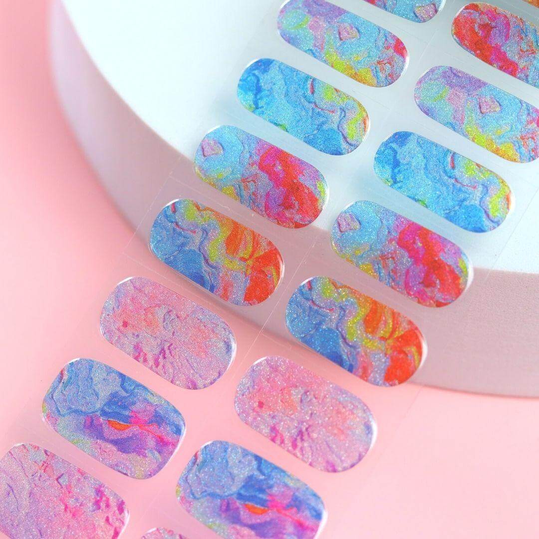 Abstract Beauty Semi Cured Gel Nail Sticker Kit - Sunday Nails AU - Semi Cured Gel Nails