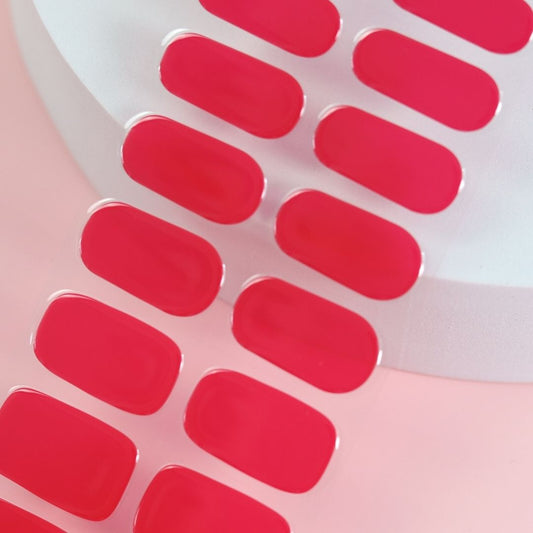 Strawberry Fields Semi Cured Gel Nail StickerKit - Sunday Nails AU - Semi Cured Gel Nails