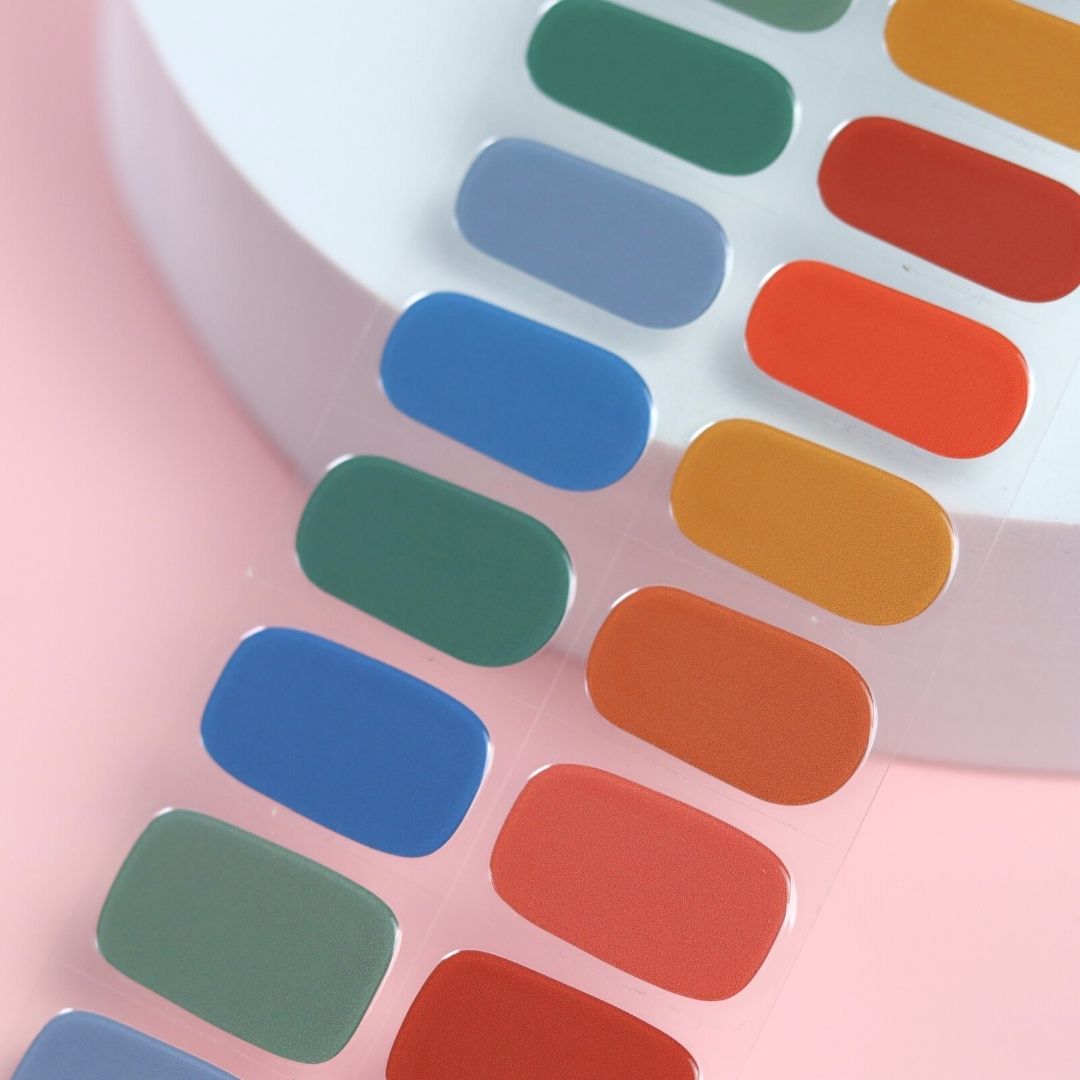 Pantone Semi Cured Gel Nail Sticker Kit - Sunday Nails AU - Semi Cured Gel Nails