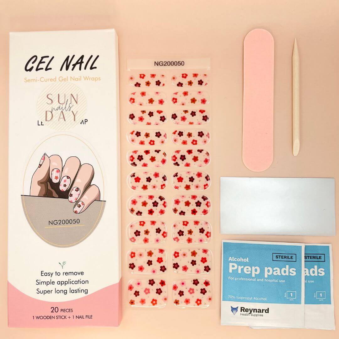 Charm Semi Cured Gel Nail Sticker Kit - Sunday Nails AU - Semi Cured Gel Nails
