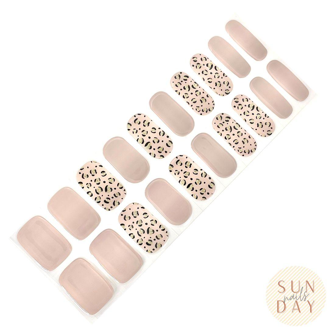 Leopard Semi Cured Gel Nail Sticker Kit - Sunday Nails AU - Semi Cured Gel Nails