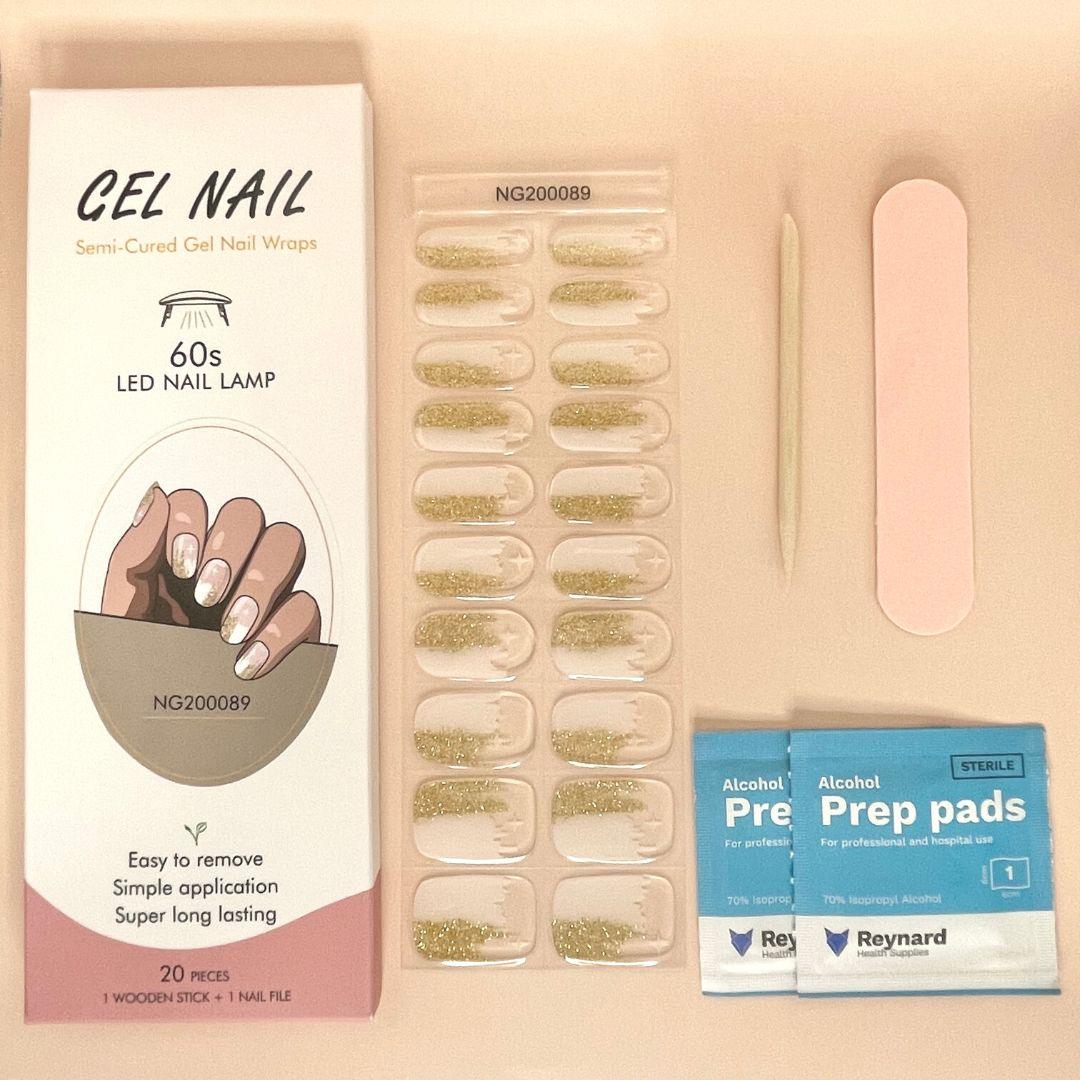 Galaxy Semi Cured Gel Nail Sticker Kit - Sunday Nails AU - Semi Cured Gel Nails