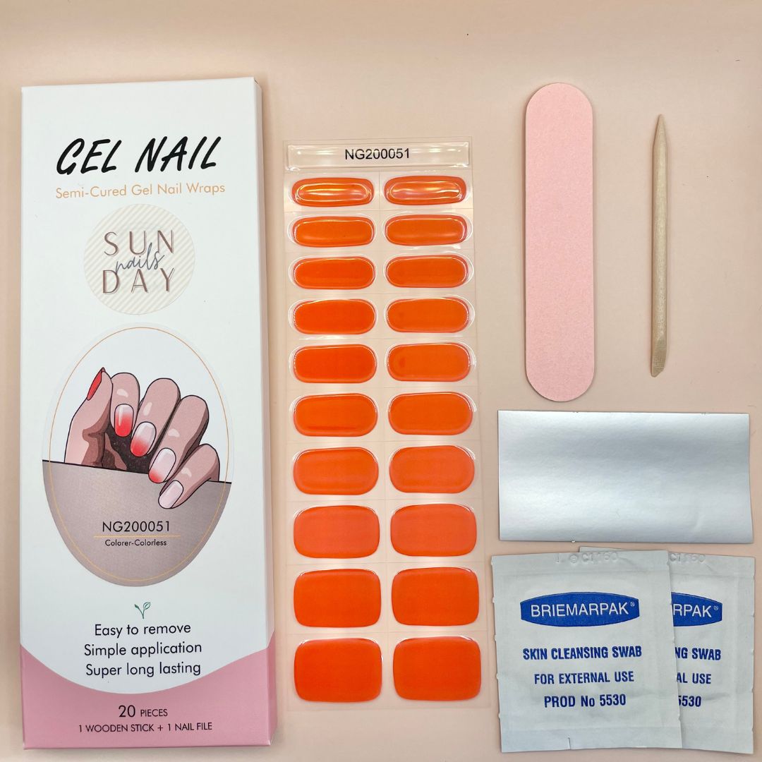Hot or Cold Semi Cured Gel Nail Sticker Kit - Sunday Nails AU - Semi Cured Gel Nails
