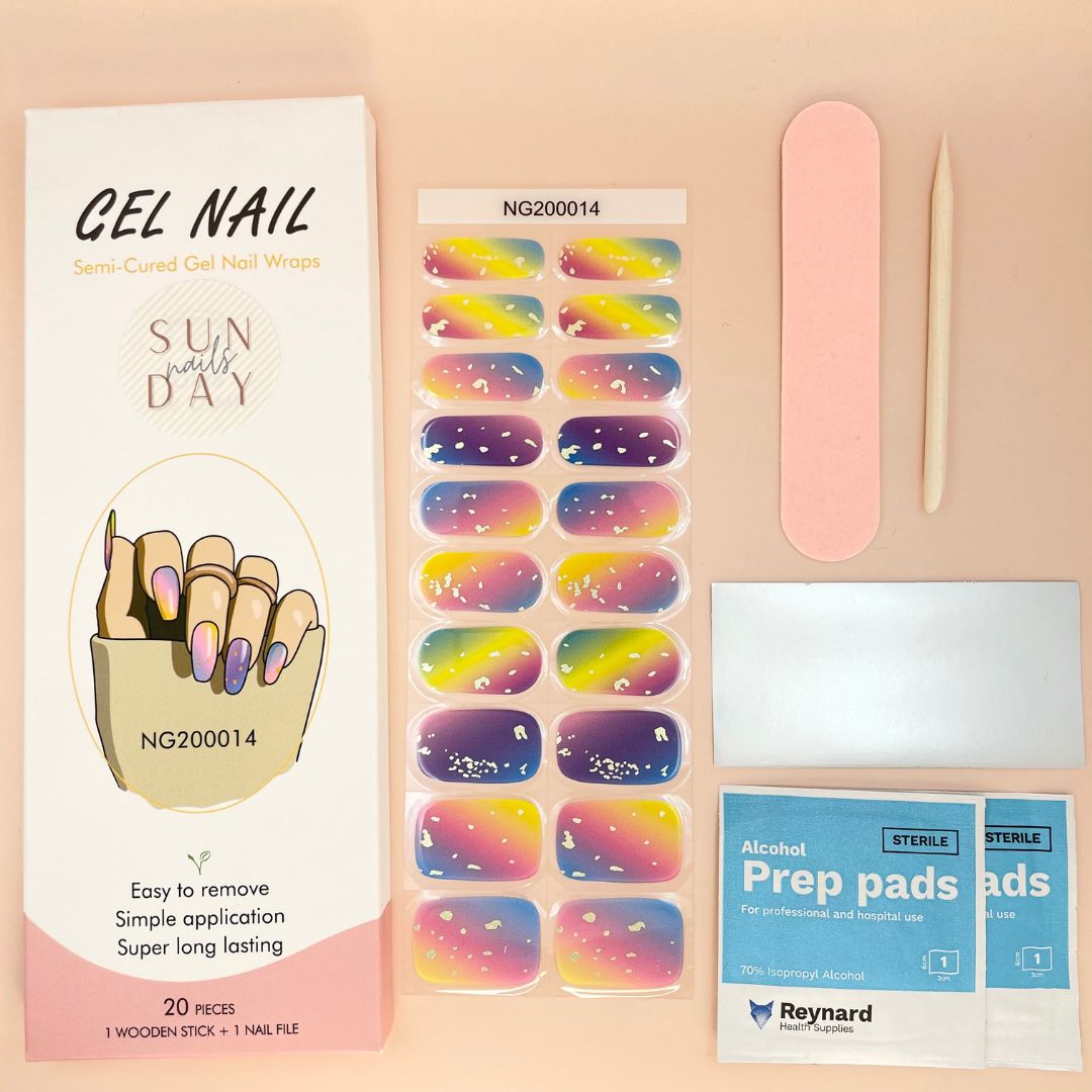 Unicorn Semi Cured Gel Nail Sticker Kit - Sunday Nails AU - Semi Cured Gel Nails