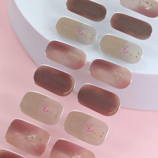 Belle's Rose Semi Cured Gel Nail StickerKit - Sunday Nails AU - Semi Cured Gel Nails