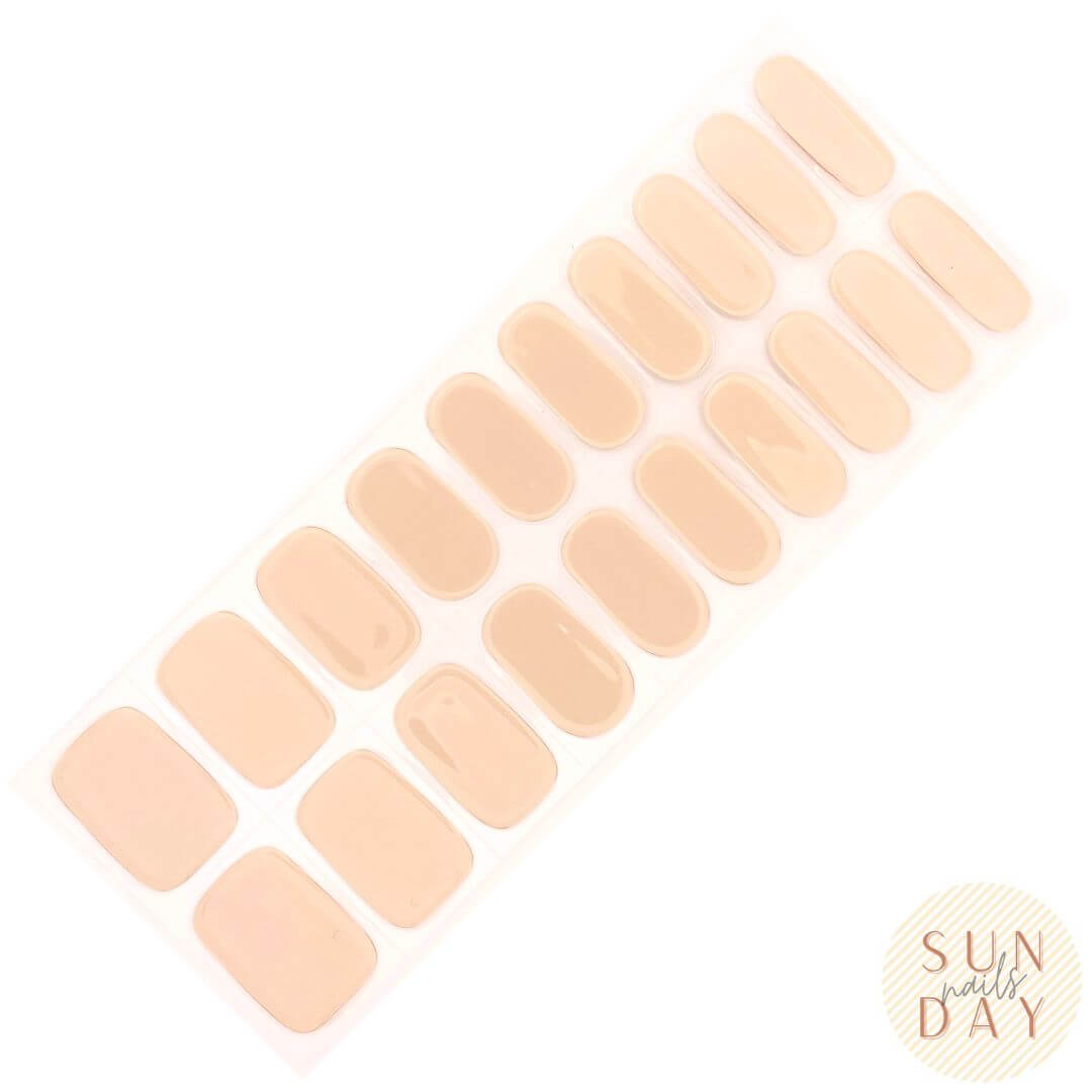 Bisque Semi Cured Gel Nail Sticker Kit - Sunday Nails AU - Semi Cured Gel Nails