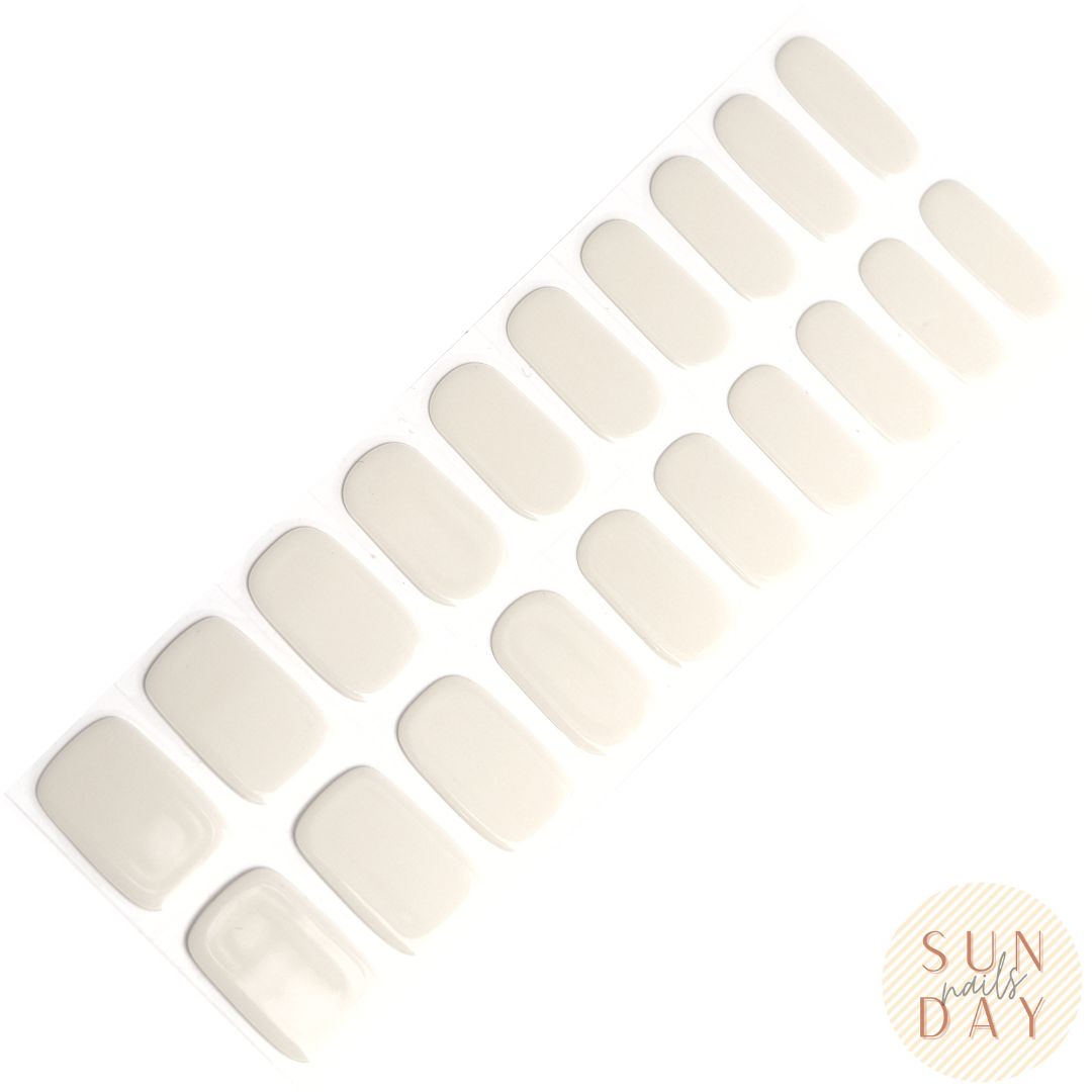 Milky Semi Cured Gel Nail Sticker Kit | Sunday Nails AU