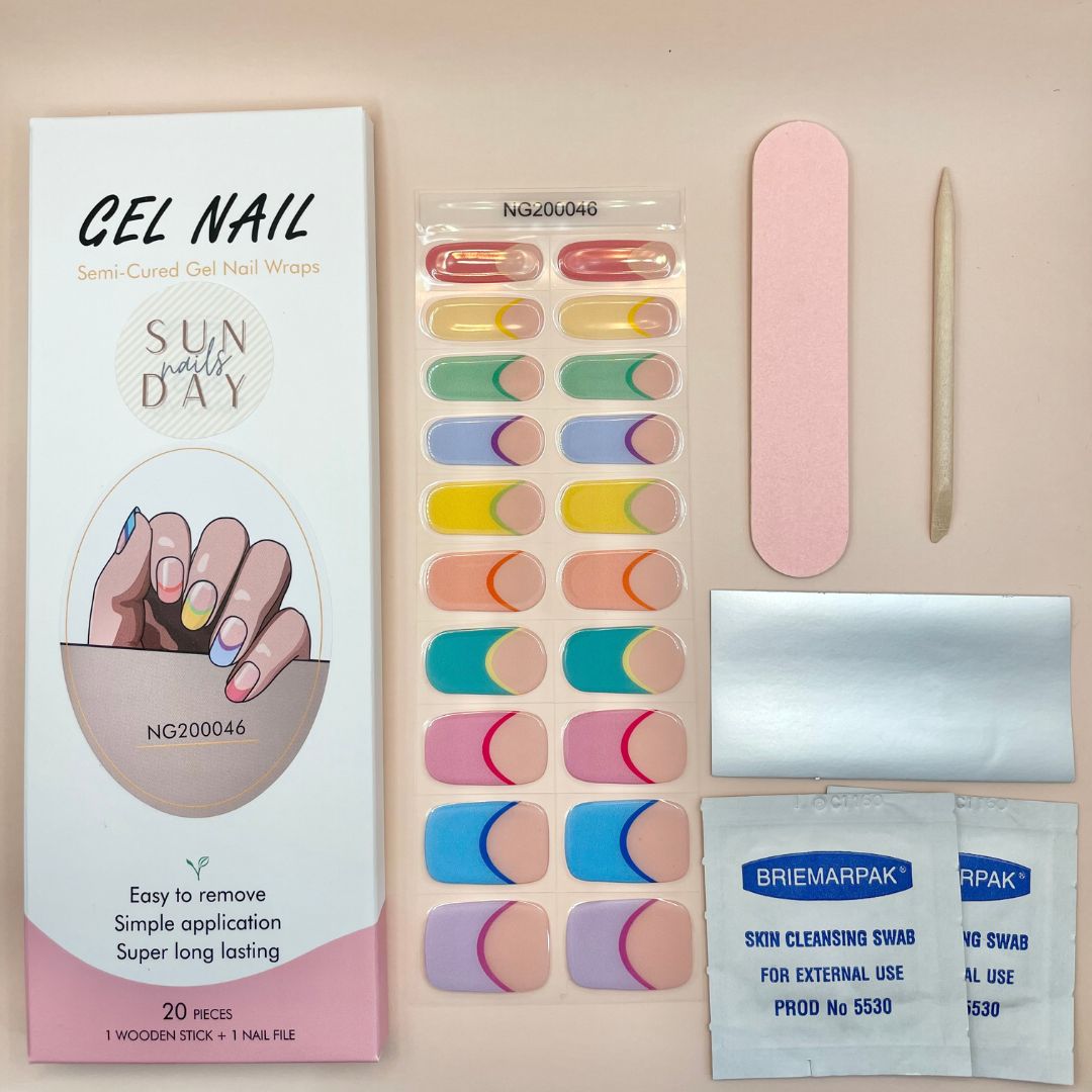Crayola Semi Cured Gel Nail Sticker Kit - Sunday Nails AU - Semi Cured Gel Nails