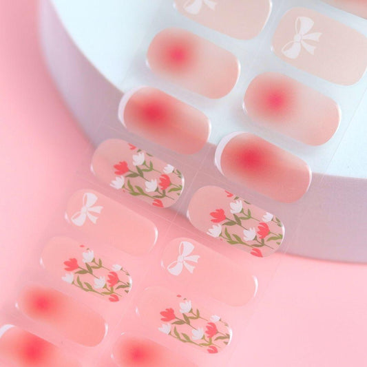 Tulip Semi Cured Gel Nail Sticker Kit - Sunday Nails AU - Semi Cured Gel Nails