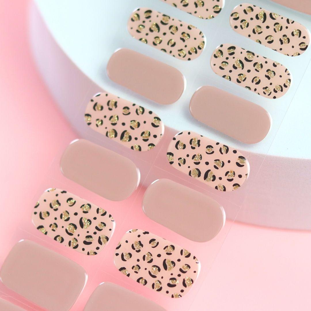 Leopard Semi Cured Gel Nail Sticker Kit - Sunday Nails AU - Semi Cured Gel Nails