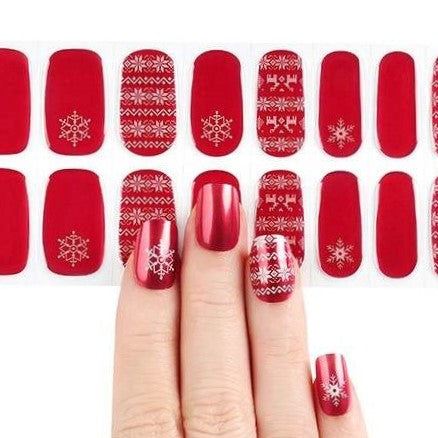 Christmas Sweater Semi Cured Gel Nail Sticker Kit  (Christmas Limited Edition)