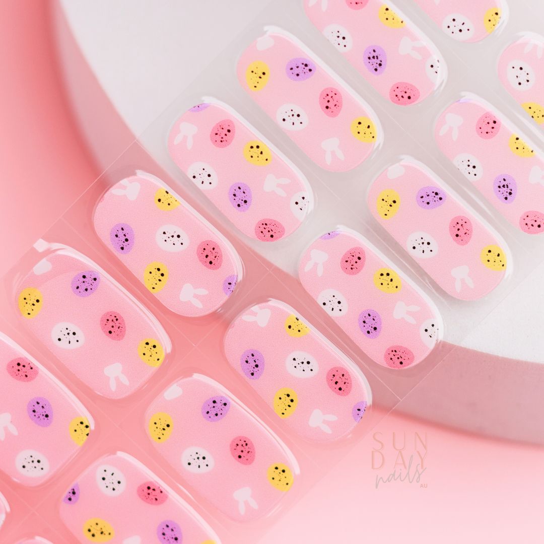 Eggstra Cute Semi Cured Gel Nail Sticker Kit | Sunday Nails AU ( Easter Collection )