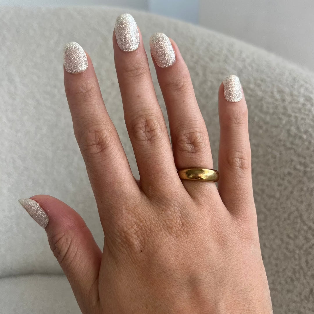 Silver Dust Semi Cured Gel Nail Sticker Kit - Sunday Nails AU - Semi Cured Gel Nails