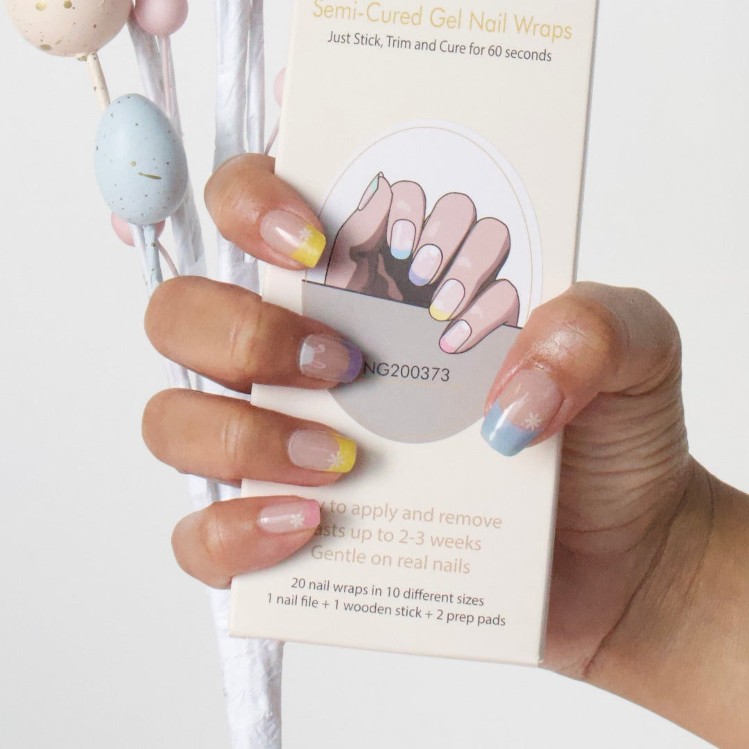 Easter Bunny Semi Cured Gel Nail Sticker Kit | Sunday Nails AU Media 1 of 3