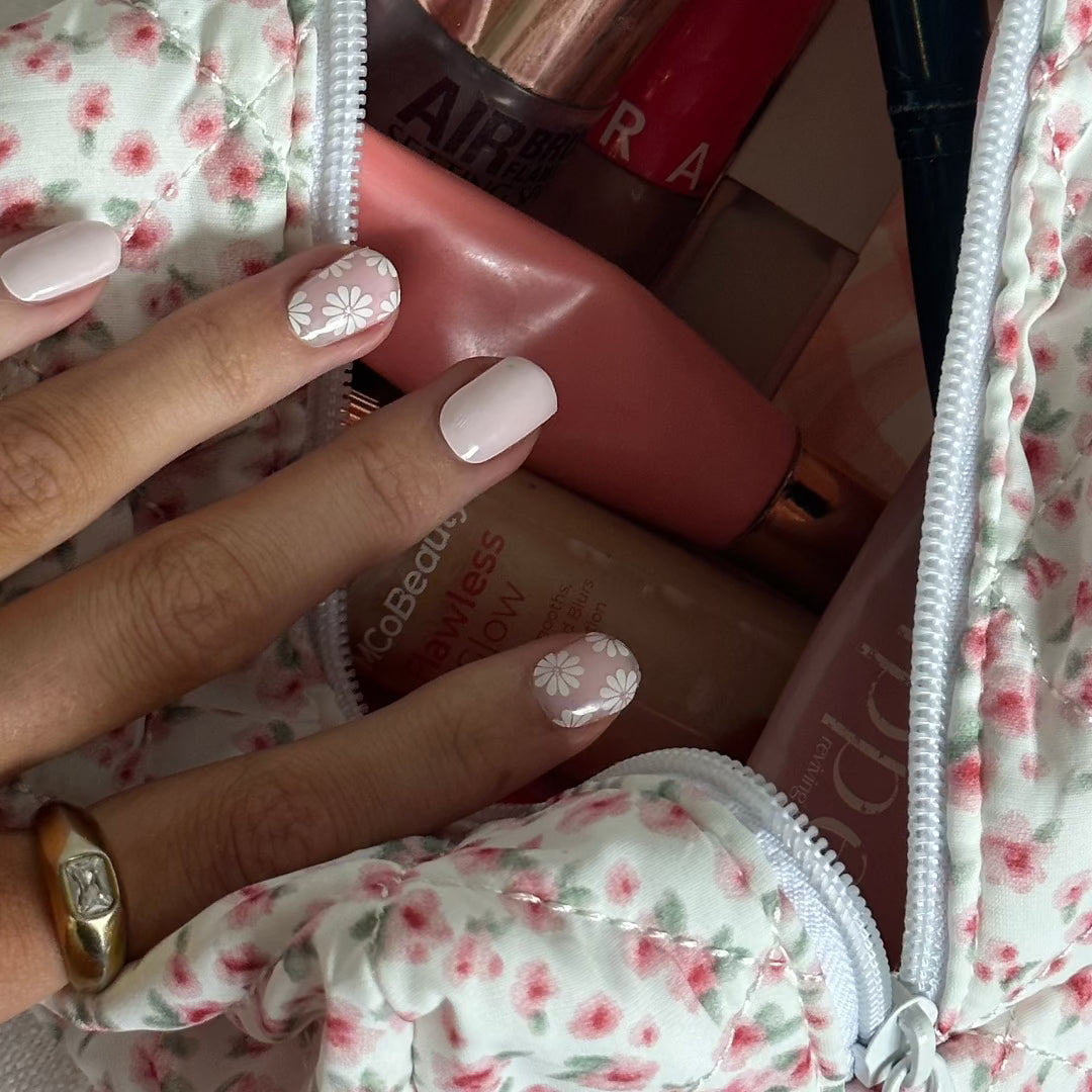 Dainty Daisies Semi Cured Gel Nail Sticker Kit | Sunday Nails AU