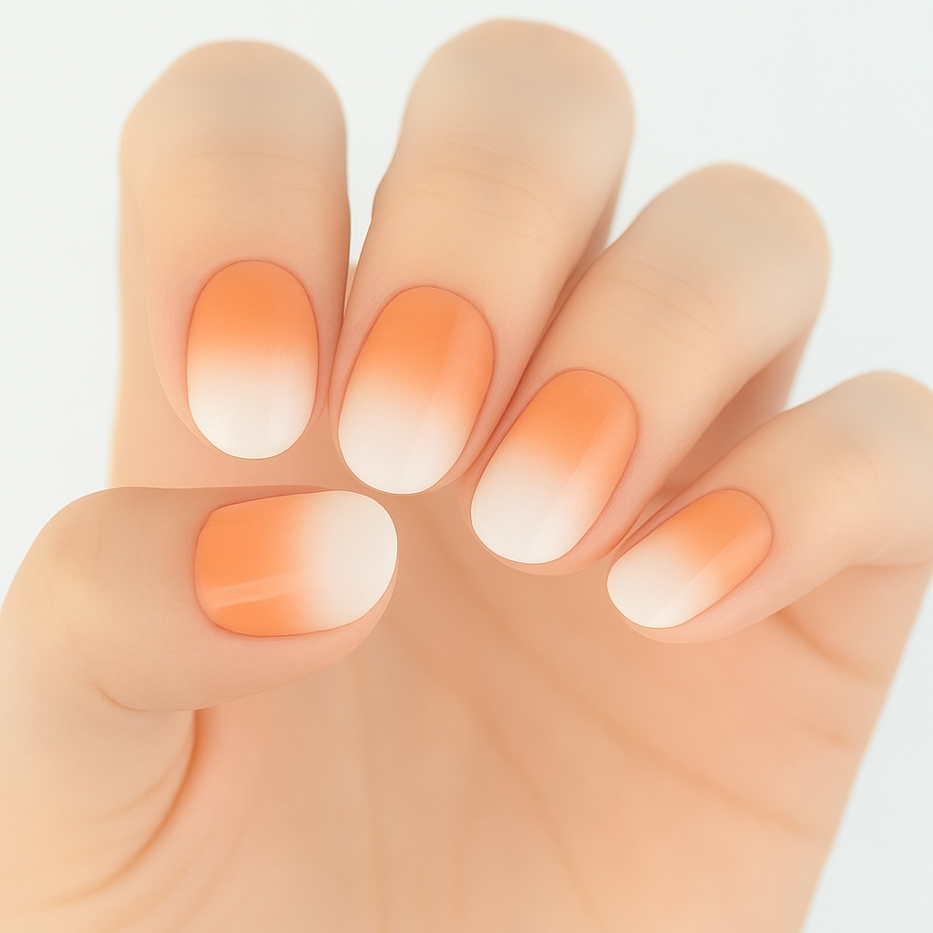 Ombre Nude Semi Cured Gel Nail Sticker Kit
