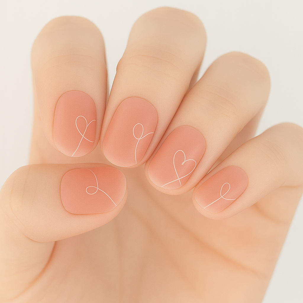 Heartline Semi Cured Gel Nail Sticker Kit