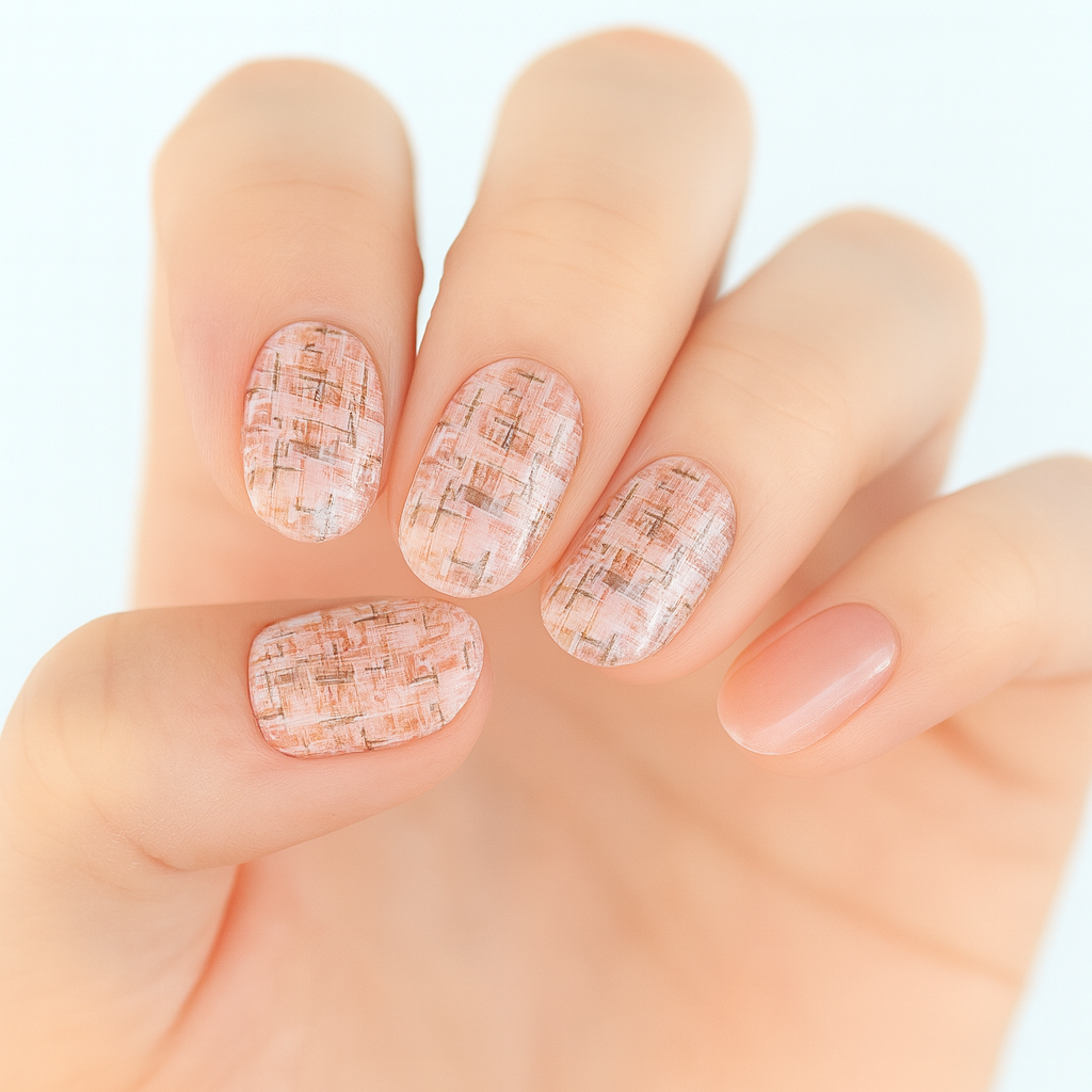 Luxe Tweed Semi Cured Gel Nail Sticker Kit