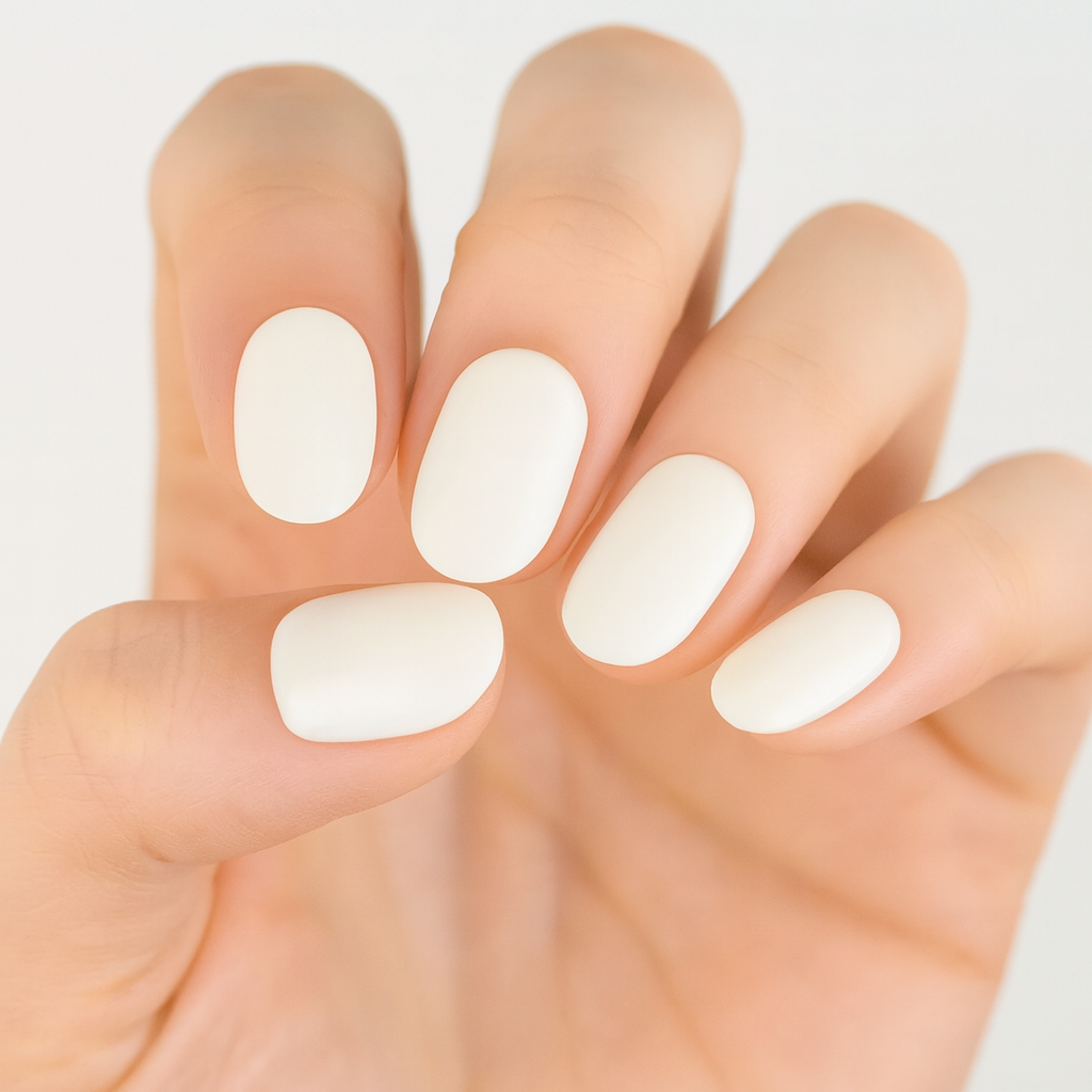 Milky Semi Cured Gel Nail Sticker Kit