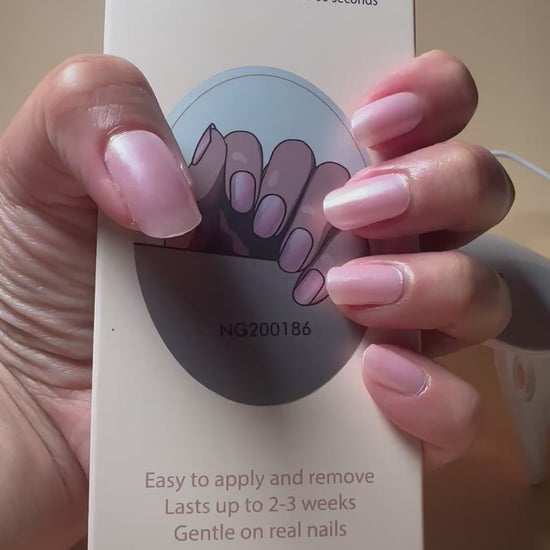 Pink Glazed Donut Semi Cured Gel Nail Sticker Kit | Sunday Nails AU