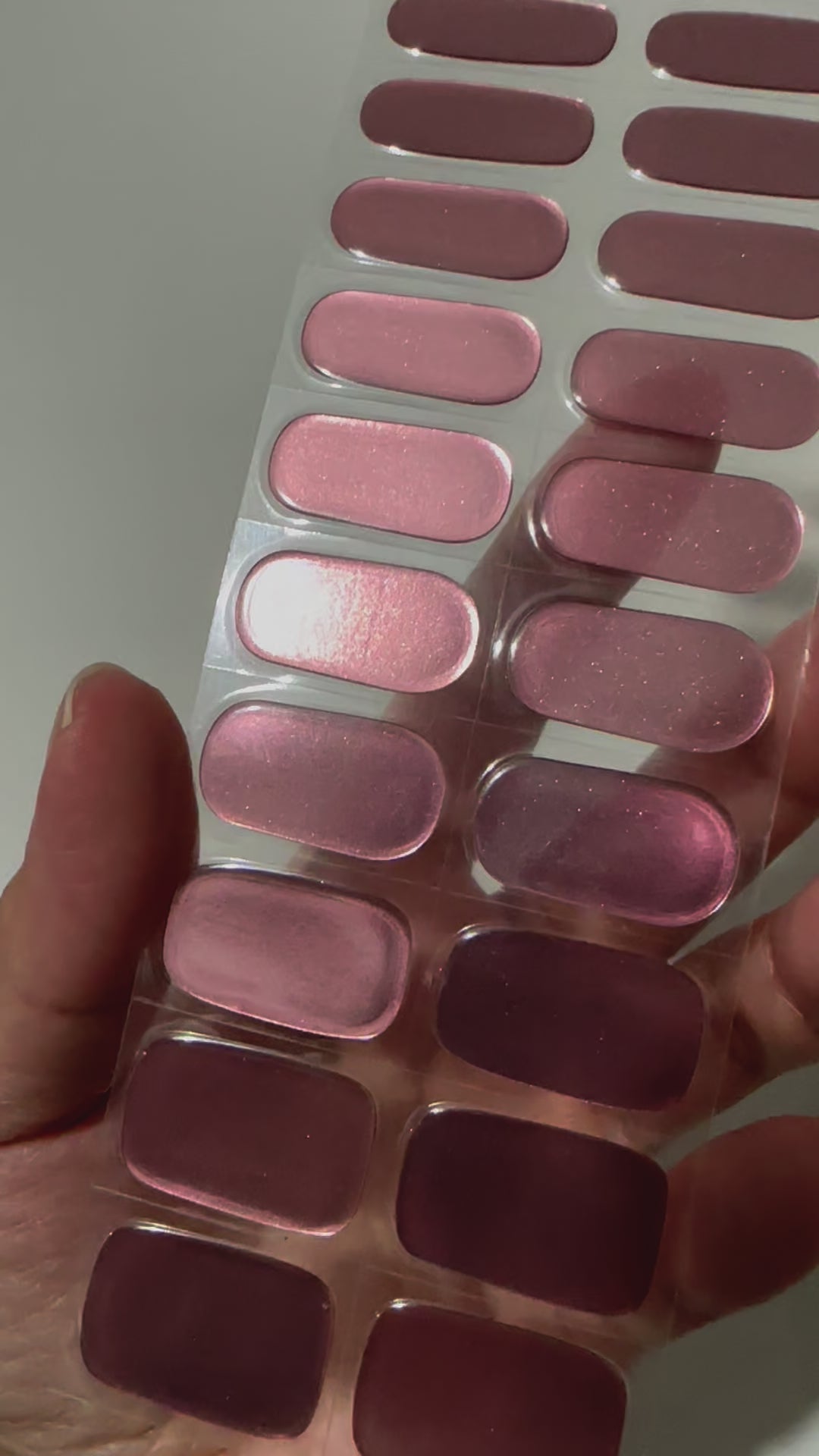 Sparkling Rose Semi Cured Gel Nail Sticker Kit (Valentines)