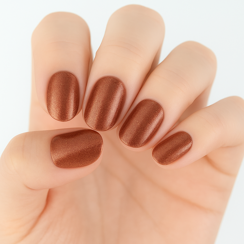 Rust Semi Cured Gel Nail Sticker Kit