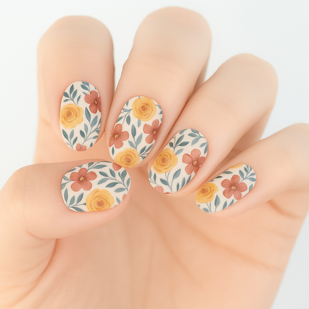 Spring Semi Cured Gel Nail Sticker Kit